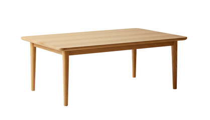 Fototapeta premium A simple yet elegent wooden coffee table mode by oak