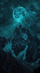 Fototapeta premium A planet Earth with a dark blue background