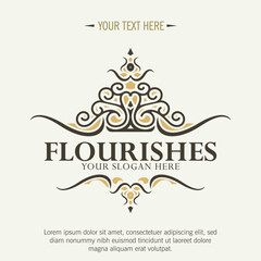 Vintage business design monogram logo 