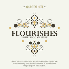 Vintage business design monogram logo 