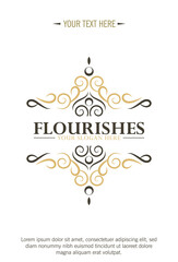 Vintage business design monogram logo 