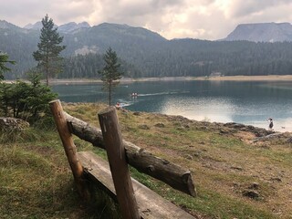 lake and mountains