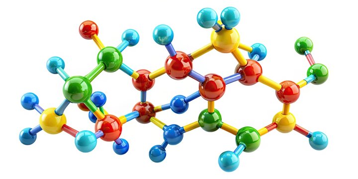 3D Rendered Phytate Molecule: Myo-Inositol Hexaphosphate Antinutritional Factor Structure
