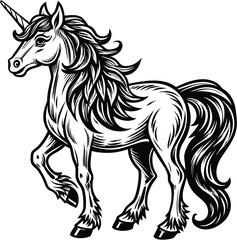 vector unicorn illustration