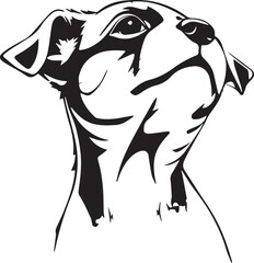 Cute puppy. Hand drawn vector illustration