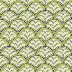 Traditional Ikat Block Print Repeat Vector Pattern