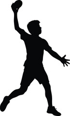 vector silhouette of a man