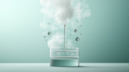 Abstract science experiment image