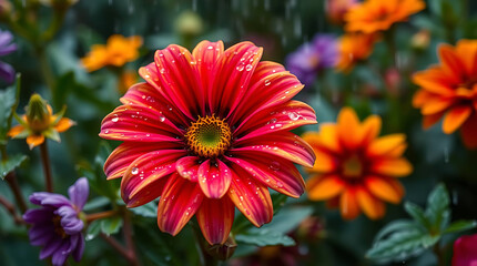 beautiful natural floral background, different kind of floral, created by generative ai