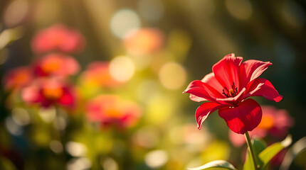 Obraz premium beautiful natural floral background, different kind of floral, created by generative ai