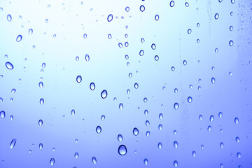 ガラスに着いた水滴	