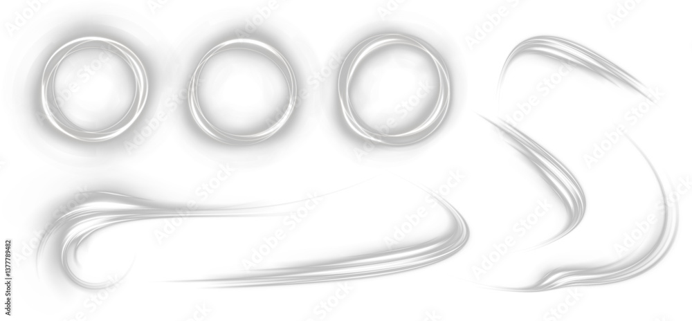Poster futuristic glowing ring with a vibrant neon swirl. abstract circular portal effect with radial energ