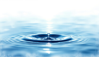 A serene ripple in blue watercolor evokes baptism, spiritual awakening, and divine peace in Christian symbolism.