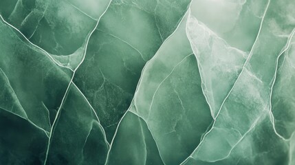 Exploring the intricate patterns and textures of a soft green leaf highlighting its delicate veins in a seamless organic backdrop