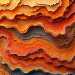 Abstract Layered Texture Warm Hues and Organic Forms