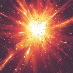 Cosmic Explosion Fiery Stellar Burst
