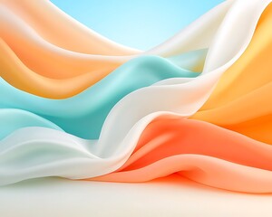Obraz premium Colorful Fabric Drape Background