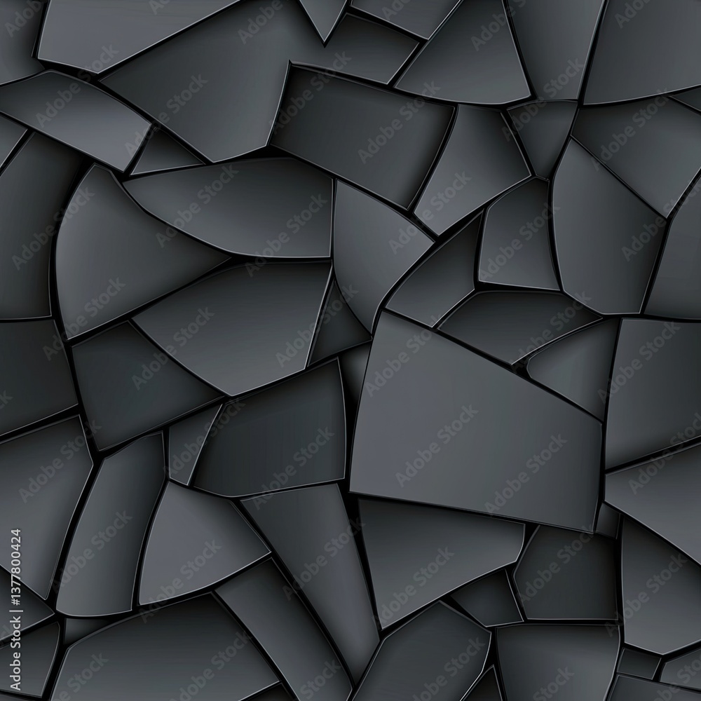 Poster textured dark gray and black surface with sharp edges resembling broken rocks, perfect for backgroun