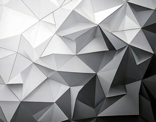 Obraz premium Geometric abstract triangle tile pattern background - polygon vector graphic from grey triangles