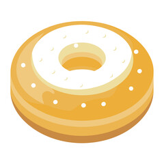Fresh Bagel with Cream Cheese – Classic Breakfast or Snack