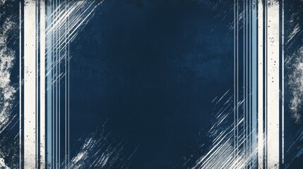 Abstract Navy Blue Grunge Background with White and Light Blue Stripes