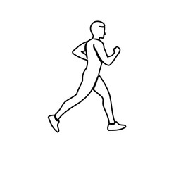 Black Line Fitness Vector Icons Minimalist Athletic Vector Icons for Fitness & Gym Equipment  runner run running