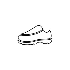 Black Line Fitness Vector Icons Minimalist Athletic Vector Icons for Fitness & Gym Equipment shoes, sneakers, running, runners 