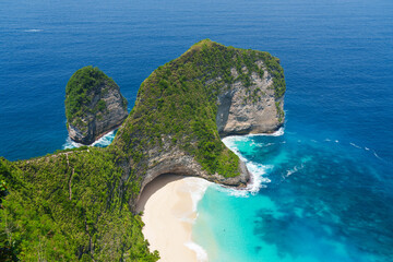Kelingking beach Nusa Penida Bali paradise island.