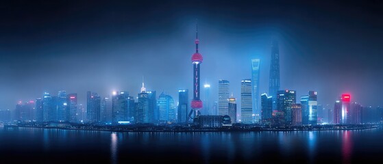 Cityscape at night