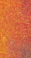 Abstract Gradient Background with Intricate Hand-Drawn Doodle Patterns 