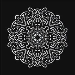 ornamental round decoration, mandala design
