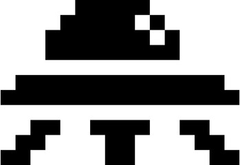 Obraz premium 8bit Spaceship