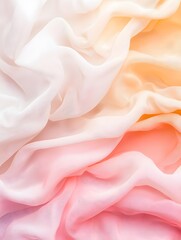 Obraz premium Delicate fabric flow studio graphic resource soft tones close-up visual serenity