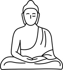 불상 흑백