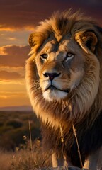 Fototapeta premium portrait of a lion