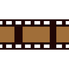 Retro Film Strip Frames Old Roll