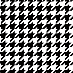 black and white houndstooth pattern. trendy digital printing