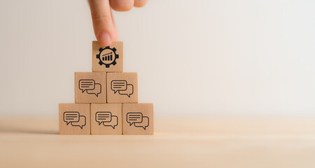 Feedback to improve, performance management concept. Providing constructive criticism and guidance...