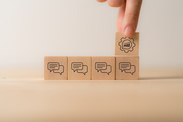 Feedback to improve, performance management concept. Providing constructive criticism and guidance...