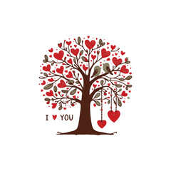 Love for tree logo