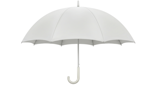 Isolated White Umbrella
