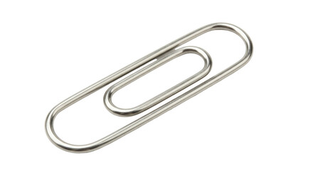 Isolated Silver Paperclip