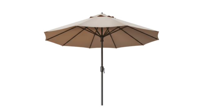 Isolated Large Outdoor Umbrella