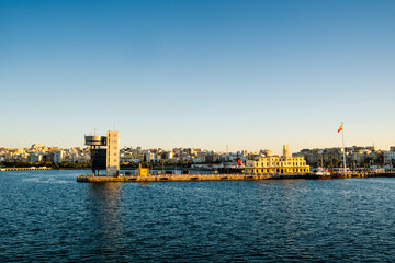 Amazing view of captaincy in Spanish port of Ceuta, Africa