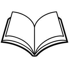 open book vector illustration