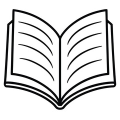 open book vector illustration