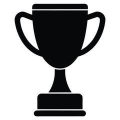 trophy cup isolated on white