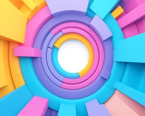 Fototapeta premium Colorful Circular Design