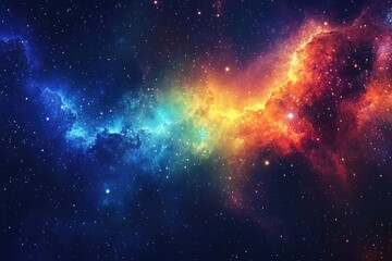 Fototapeta premium Colorful nebulae in deep space (1)
