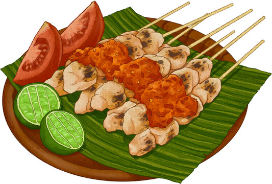 Sate Taichan Watercolor